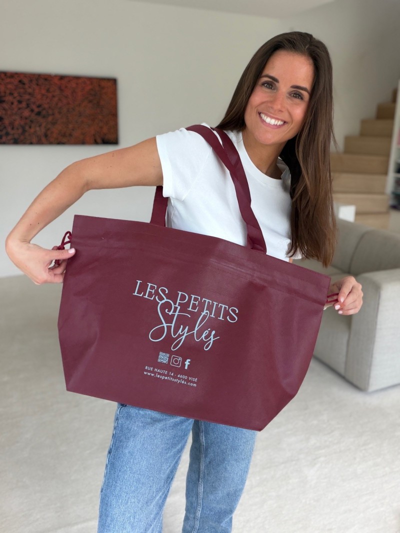 Nice Reusable Bag Bordeaux L (58x24x35cm)
