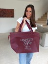 Sac non tissé personnalisé Bordeaux – modèle Nice L (58x24x35cm)