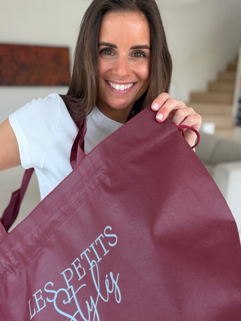 Nice Reusable Bag Bordeaux L (58x24x35cm)