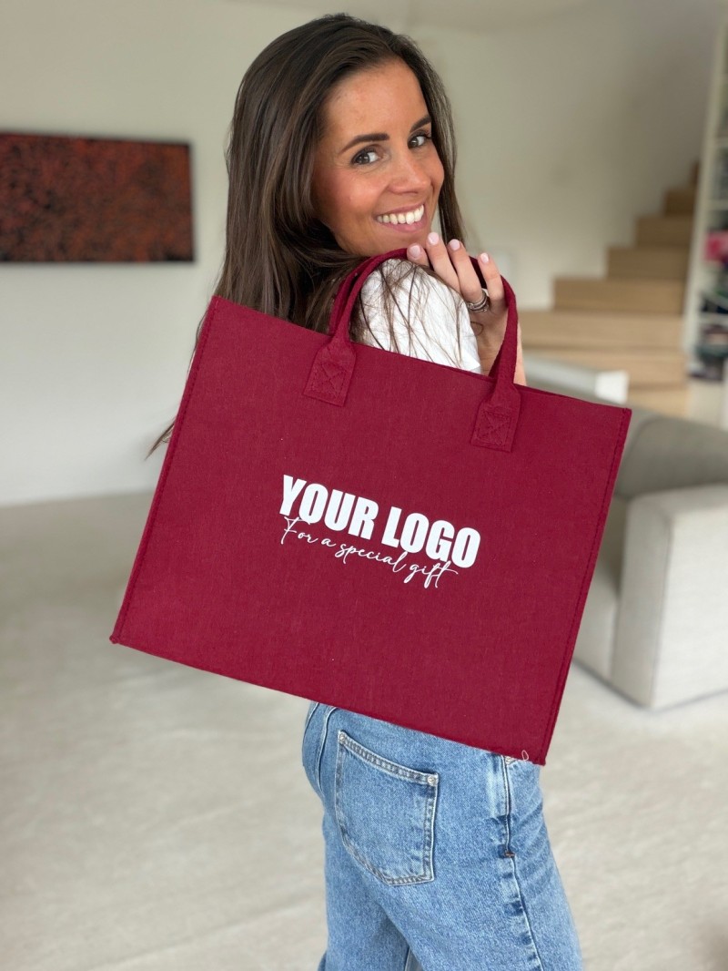 GRENOBLE BAG - BORDEAUX - M (35,5x11x28,5cm)