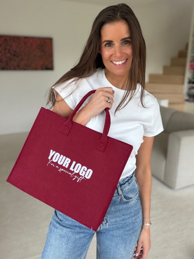 GRENOBLE BAG - BORDEAUX - M (35,5x11x28,5cm)