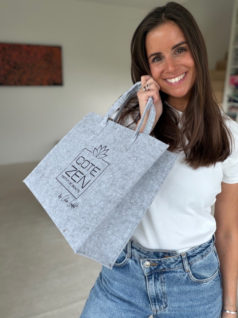 GRENOBLE BAG - LIGHT GREY - M (35,5x11x28,5cm)