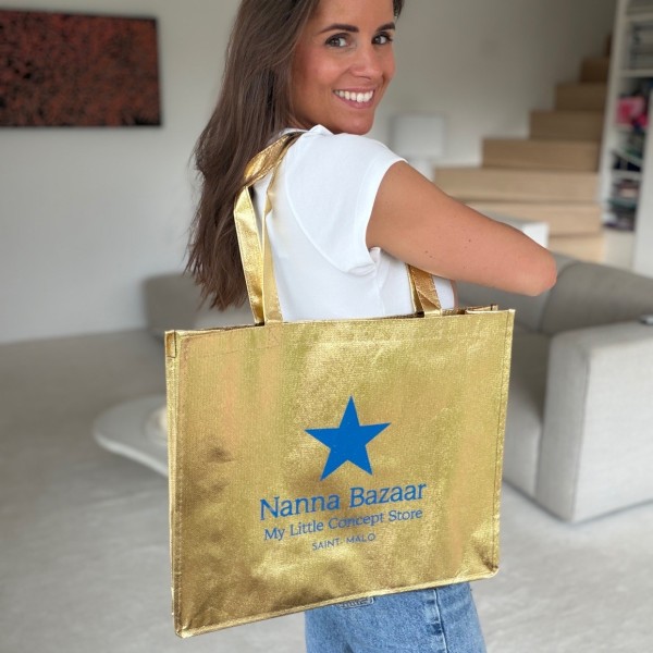 SAC MIAMI - DORÉ - (42x12x35 cm)