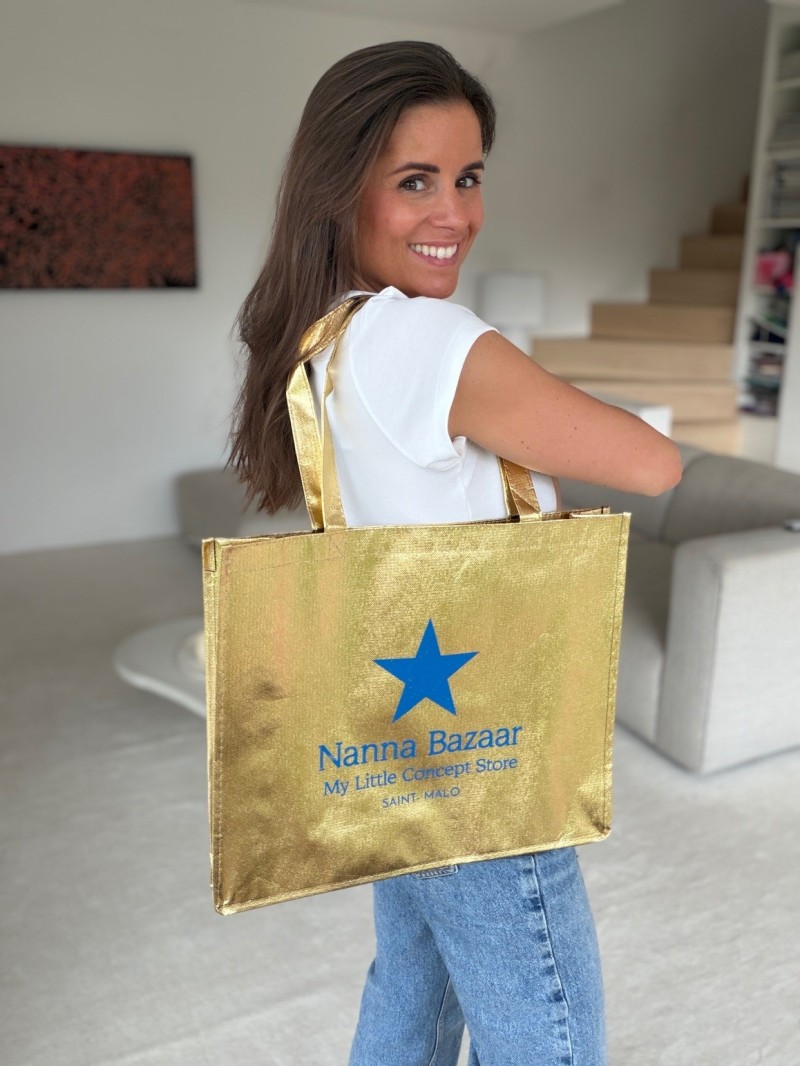 SAC MIAMI - DORÉ - (42x12x35 cm)