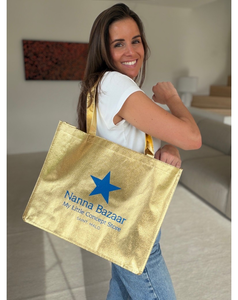 SAC MIAMI - DORÉ - (42x12x35 cm)