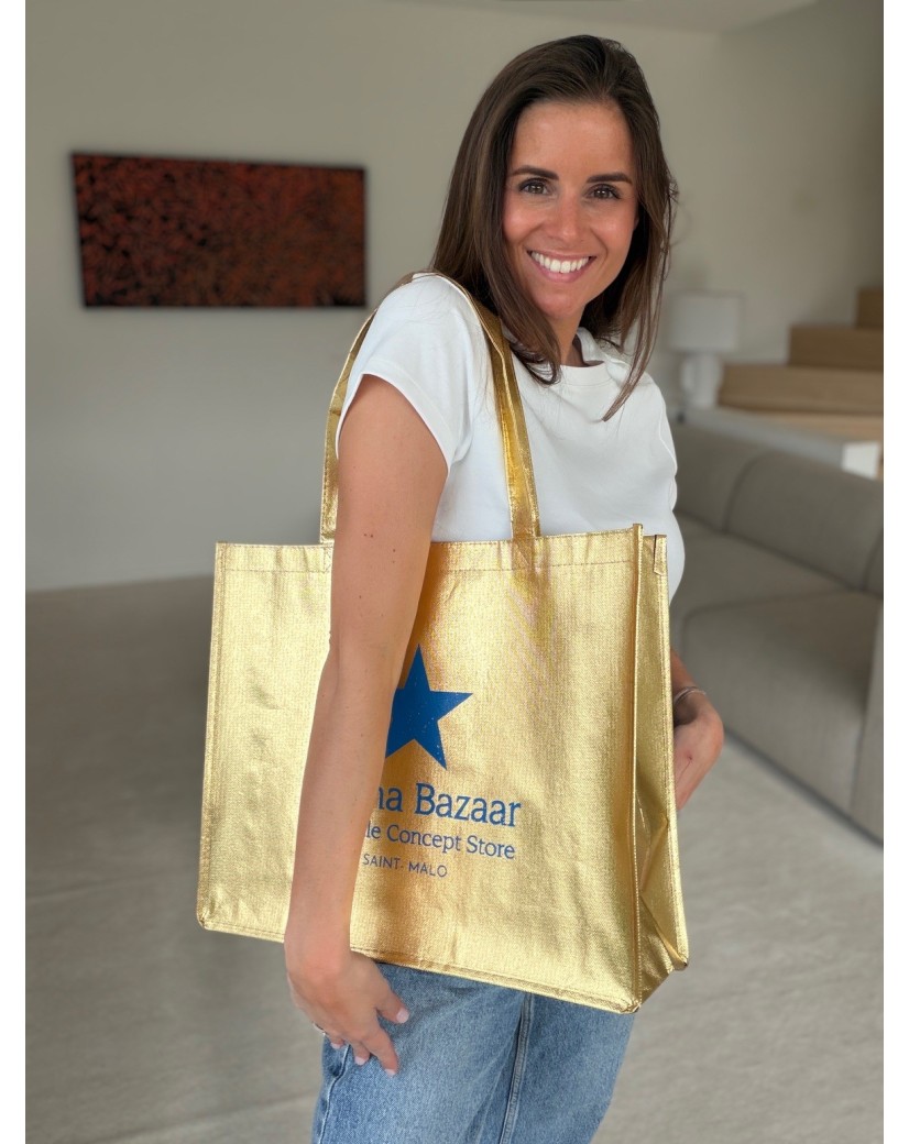 SAC MIAMI - DORÉ - (42x12x35 cm)