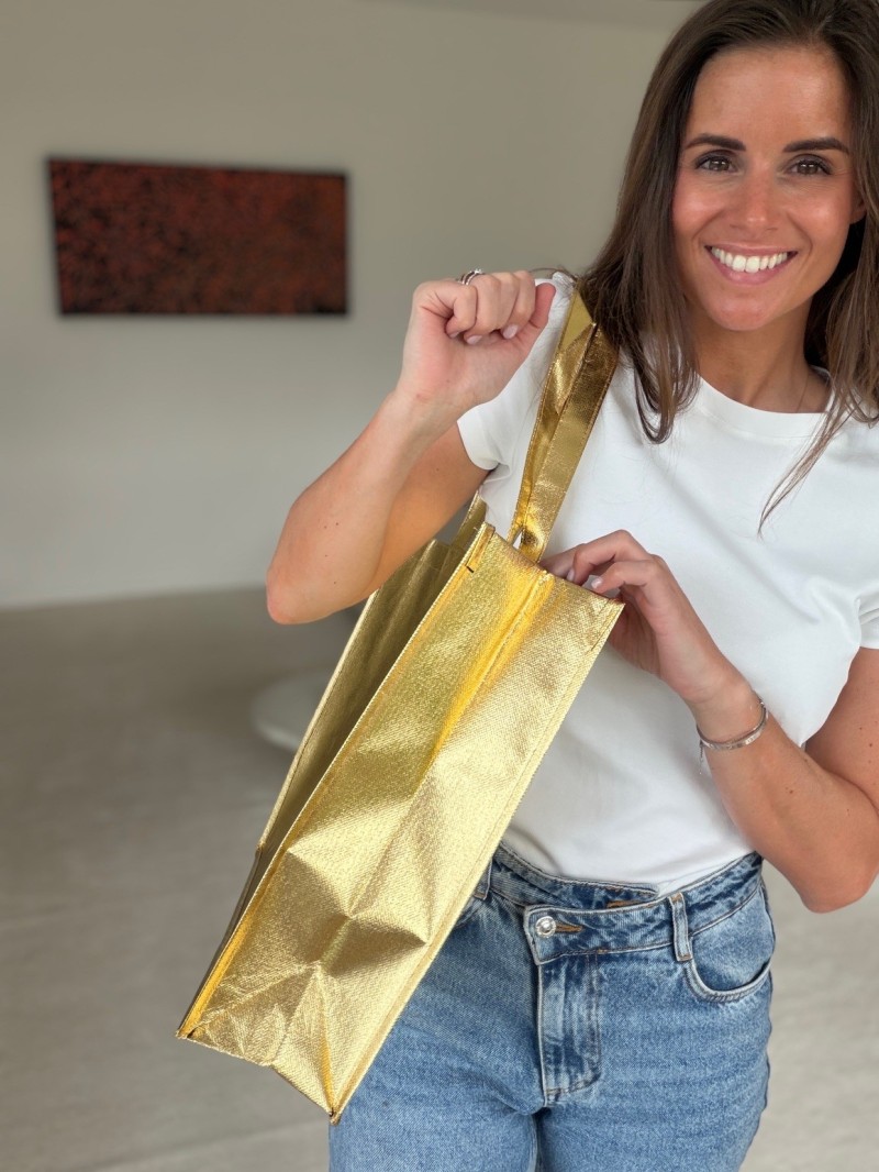 SAC MIAMI - DORÉ - (42x12x35 cm)