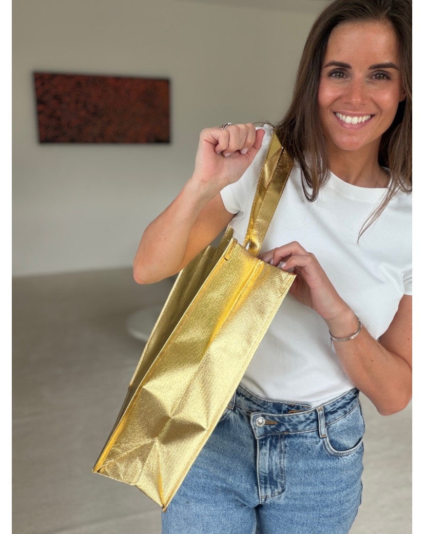 SAC MIAMI - DORÉ - (42x12x35 cm)