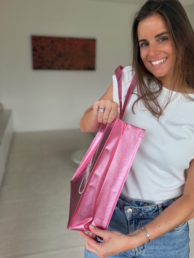 DRAAGTAS MIAMI - ROZE - (42x12x35 cm)