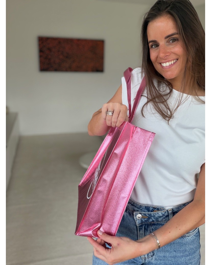 DRAAGTAS MIAMI - ROZE - (42x12x35 cm)