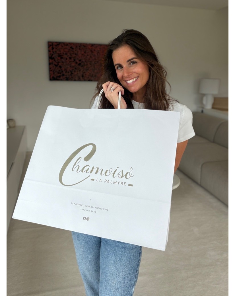 Twisted Handle Bags - White XXL (54x14x45 cm)