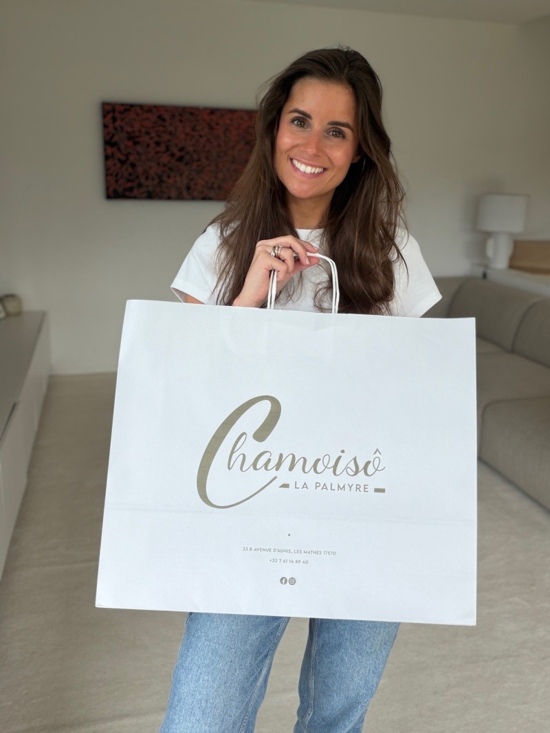 TAS MET GEDRAAID HANDVAT - WIT XXL (54x14x45cm)