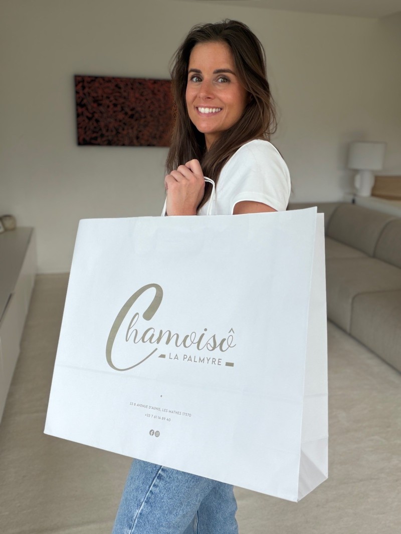 Chronopack Sac poignées torsadées - Blanc XL