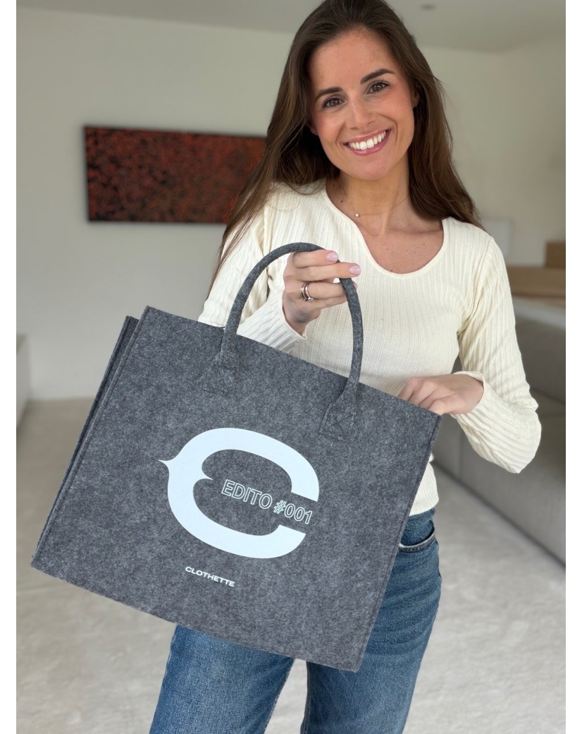 Bolso GRENOBLE – Gris – M (35,5x11x28,5 cm)