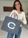 SAC GRENOBLE - GRIS - M (35,5x11x28,5cm)