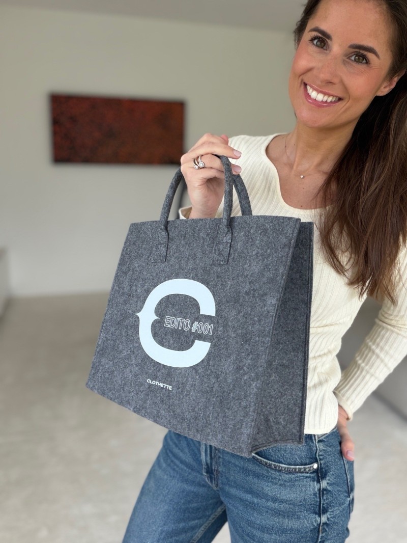 GRENOBLE Bag – Grey – M (35.5x11x28.5 cm)