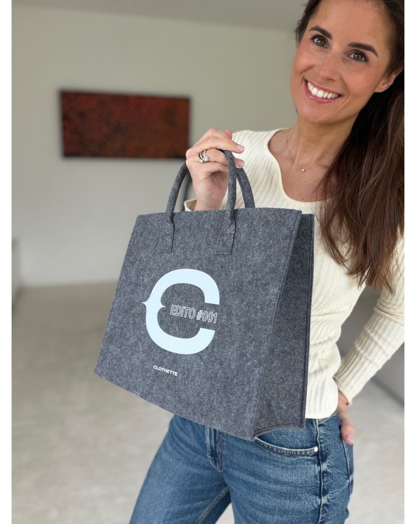 Bolso GRENOBLE – Gris – M (35,5x11x28,5 cm)