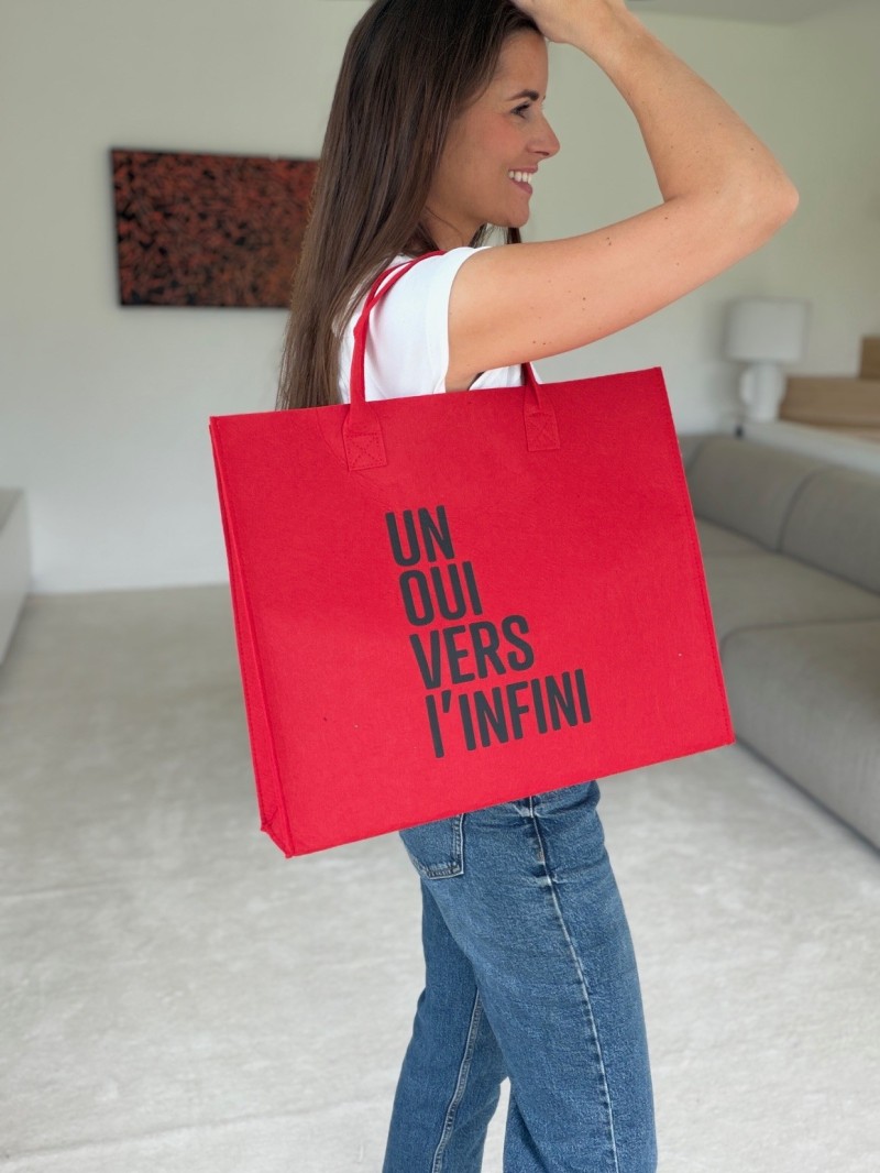 GRENOBLE BAG - RED - L (42x12x35cm)