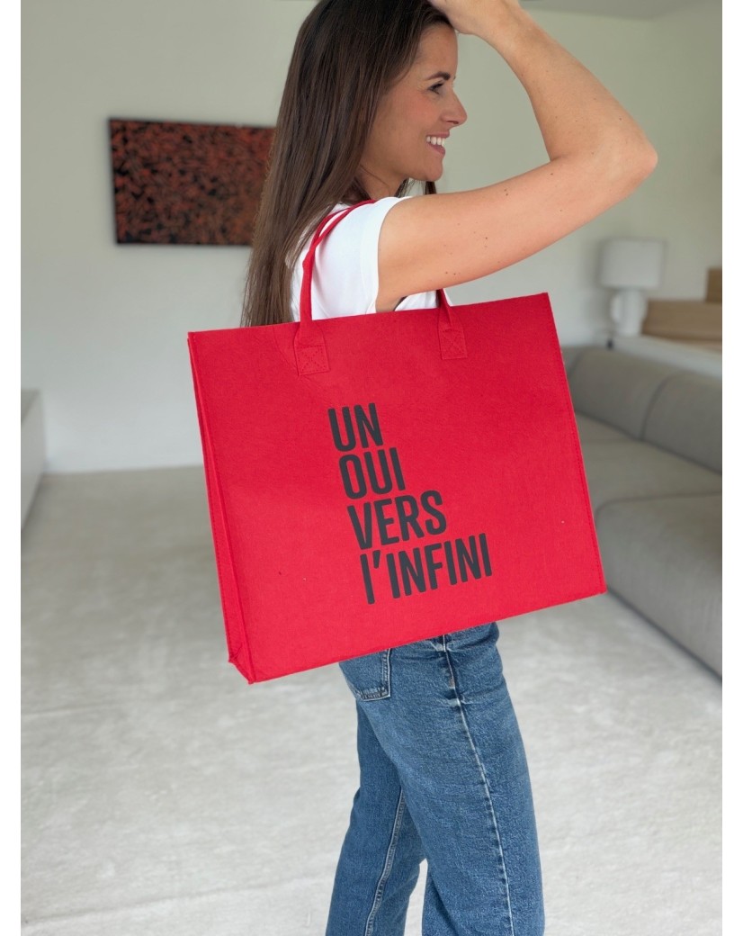 GRENOBLE BAG - RED - L (42x12x35cm)