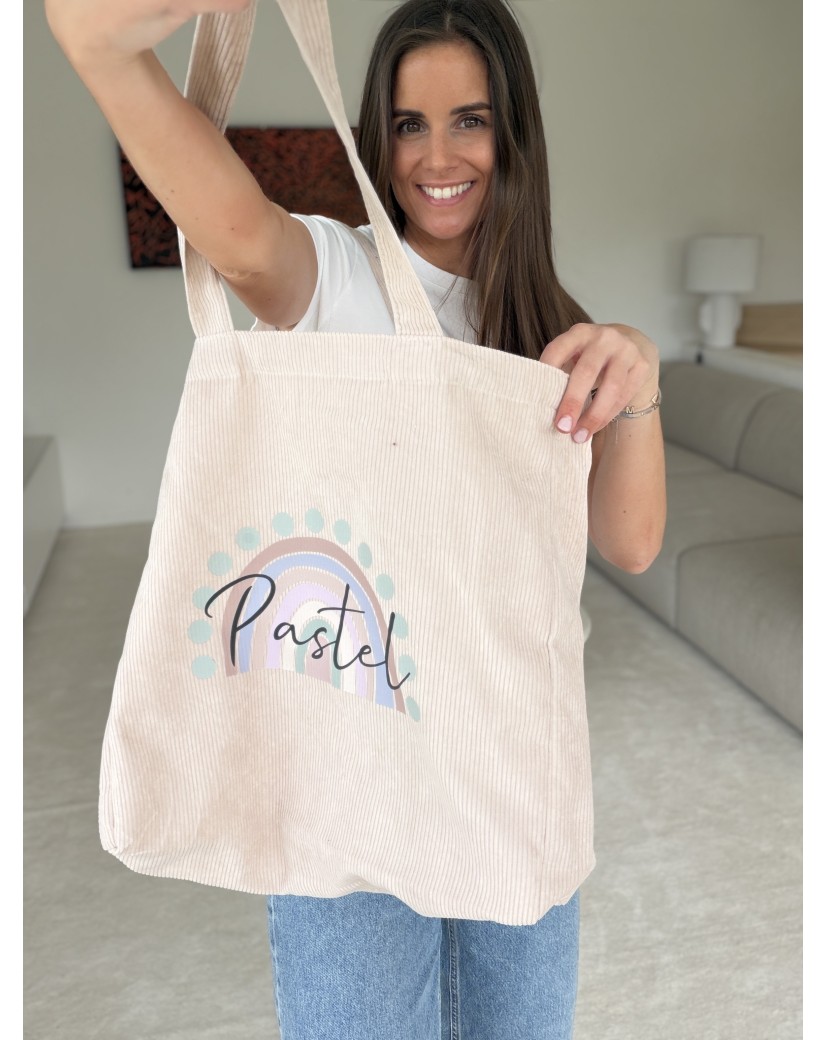 SAC OXFORD - VELOURS BEIGE (41,5x10x39cm)