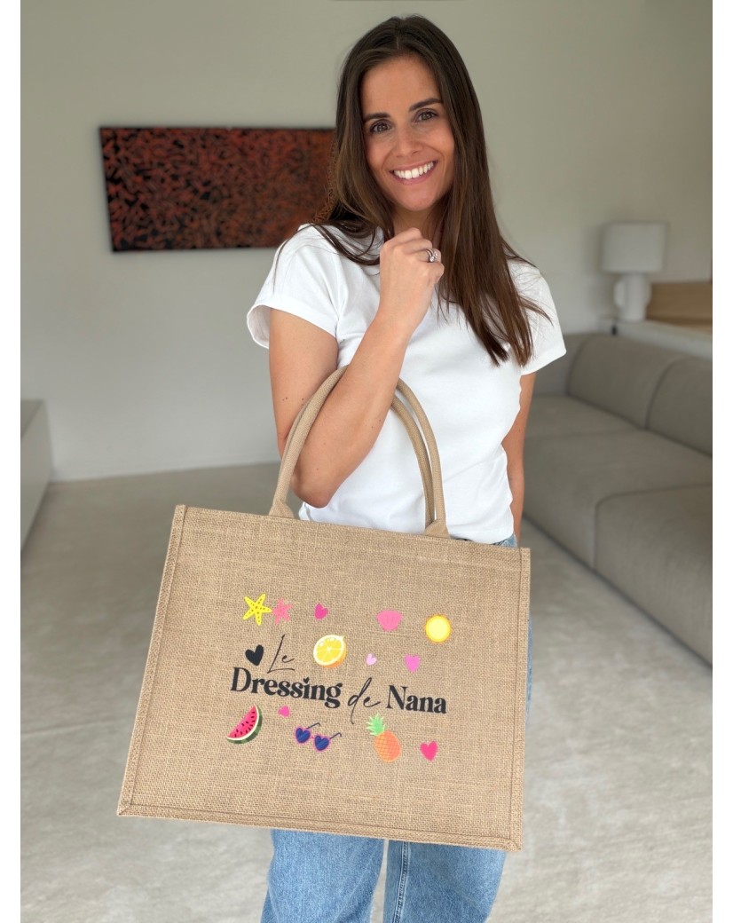 Customized burlap bag with your design imprint - Order now.