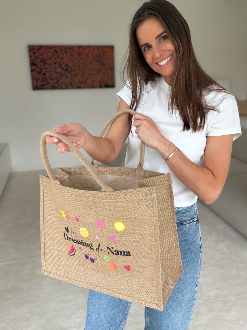 Customized burlap bag with your design imprint - Order now.