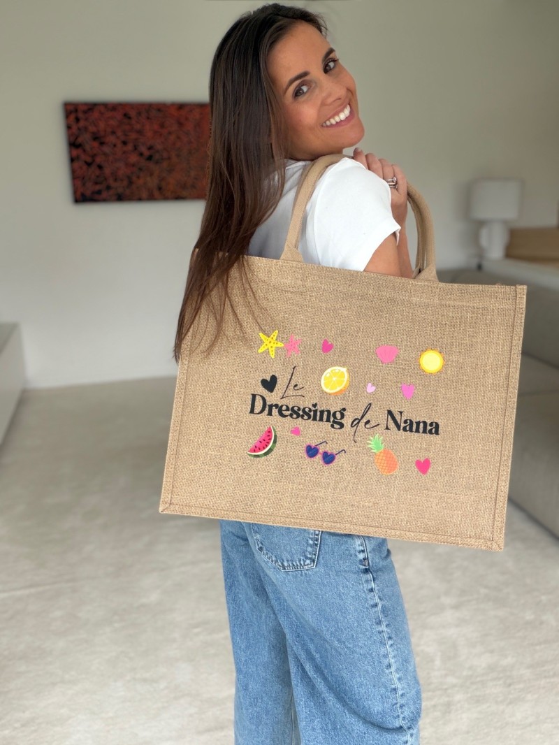Customized burlap bag with your design imprint - Order now.