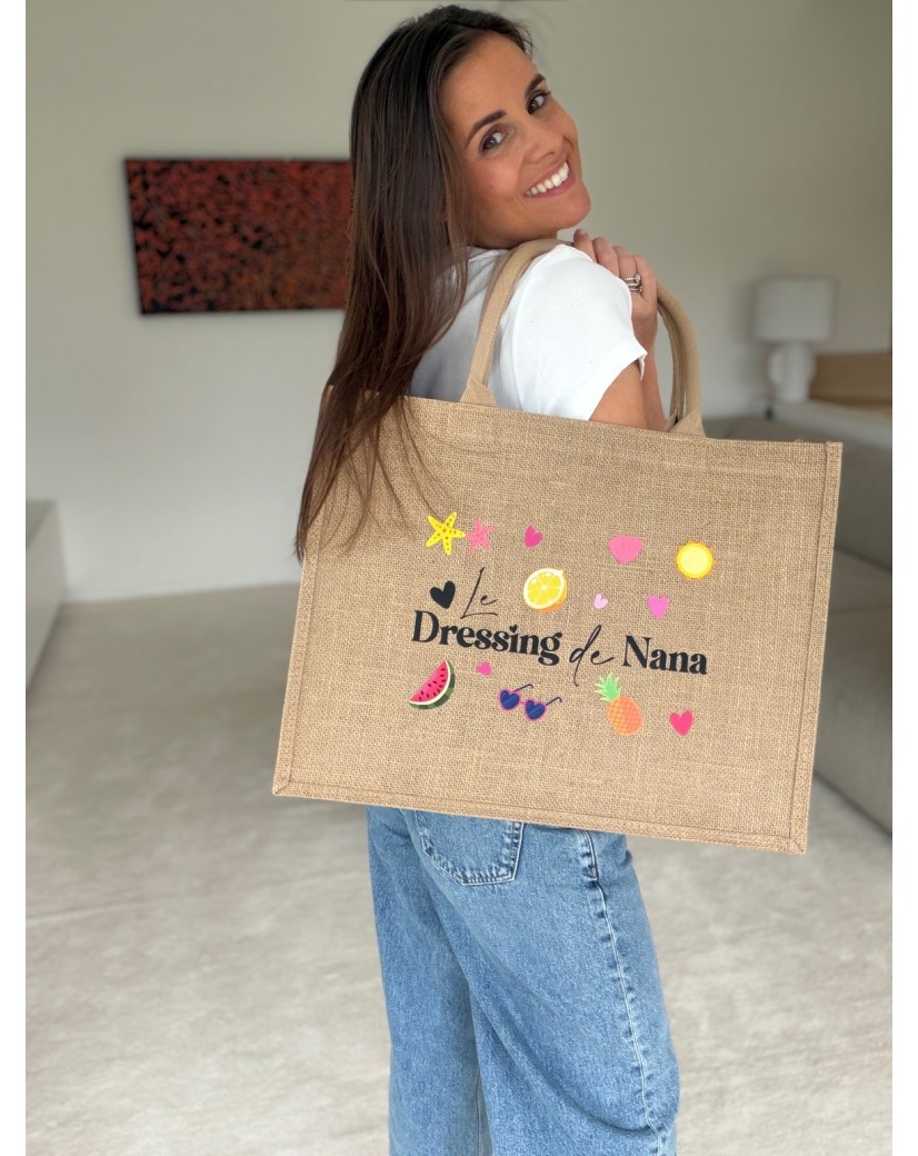 Customized burlap bag with your design imprint - Order now.