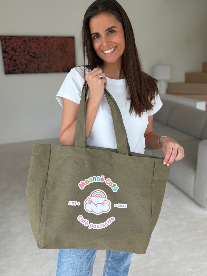 DRAAGTAS "NANCY" - ARMY (43x15x36 CM)