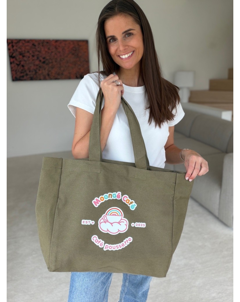 DRAAGTAS "NANCY" - ARMY (43x15x36 CM)