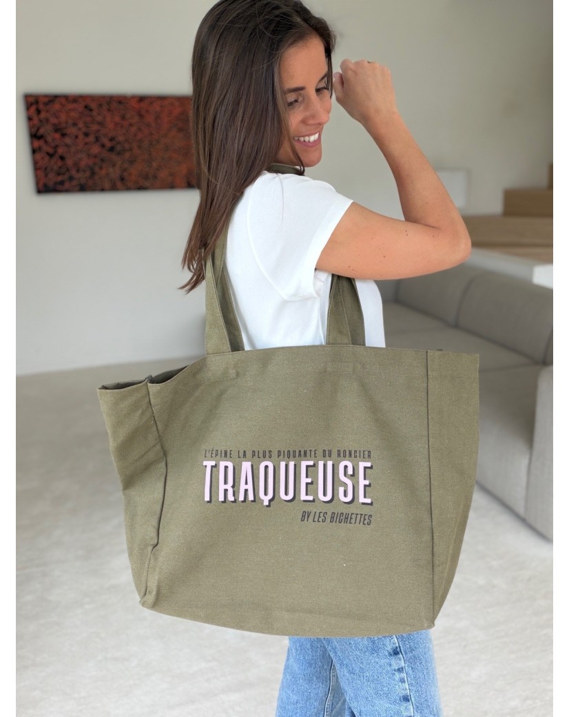 DRAAGTAS "NANCY" - ARMY (43x15x36 CM)