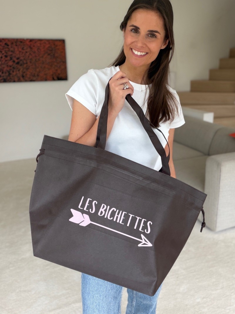 Sac Non Tissé Personnalisé Brun – Cabas Publicitaire modèle Nice L | Moonpack