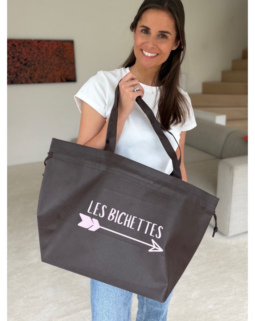 Sac Non Tissé Personnalisé Brun – Cabas Publicitaire modèle Nice L | Moonpack