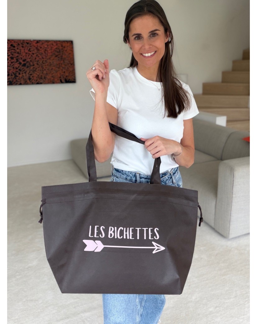 Sac Non Tissé Personnalisé Brun – Cabas Publicitaire modèle Nice L | Moonpack