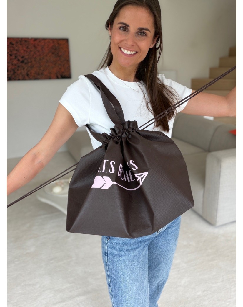 Sac Non Tissé Personnalisé Brun – Cabas Publicitaire modèle Nice L | Moonpack