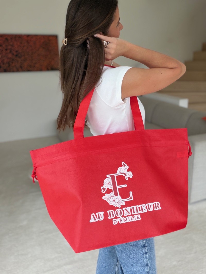 Nice Reusable Bag Red L (58x24x35cm)