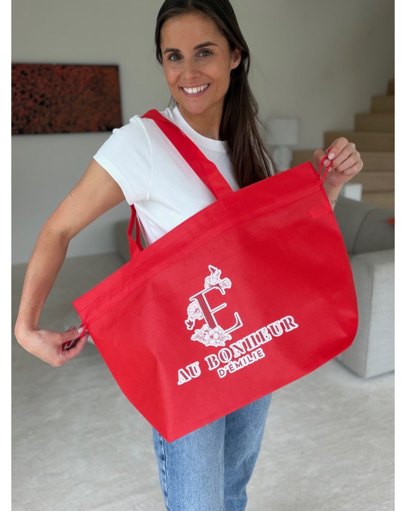 Nice Reusable Bag Red L (58x24x35cm)