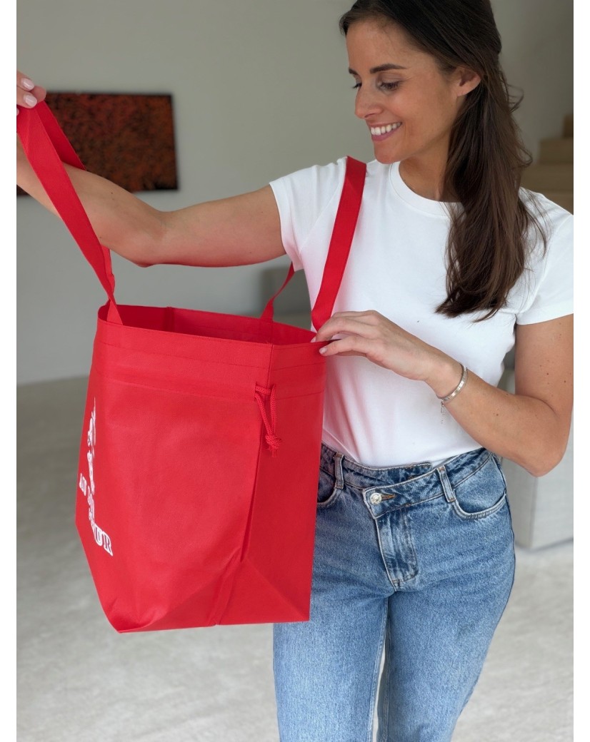 Bolso reutilizable Nice Rojo L (58x24x35cm)
