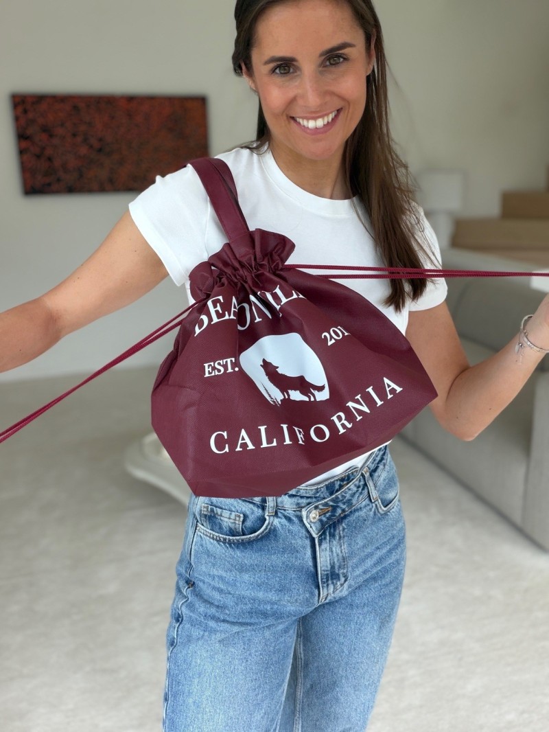 Nice Reusable Bag Bordeaux - M (40x14x30cm)