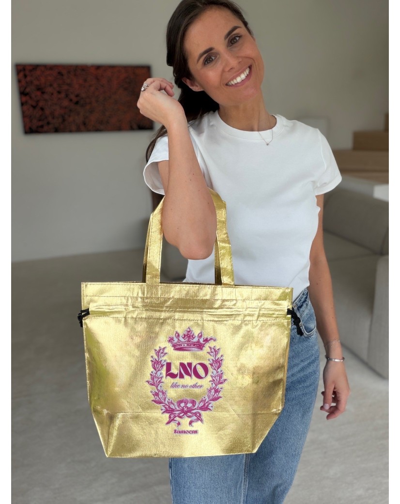 TASCHE NICE GOLD – M (40x14x30 cm)