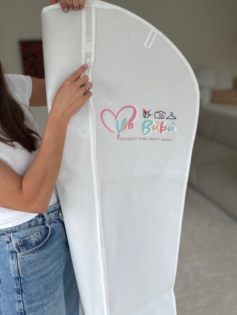 Funda para ropa MILAN - Blanca (65x140cm)