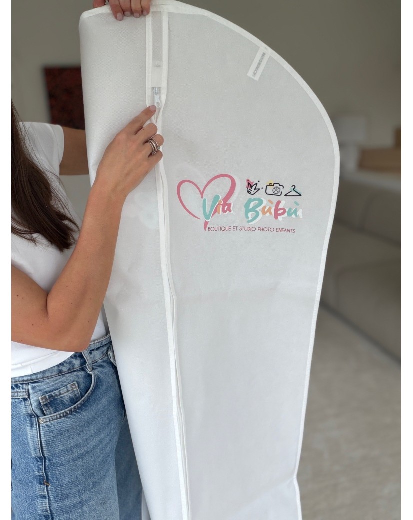 Funda para ropa MILAN - Blanca (65x140cm)