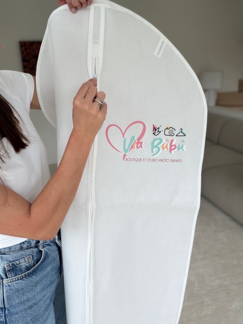 Funda para ropa MILAN - Blanca (65x140cm)