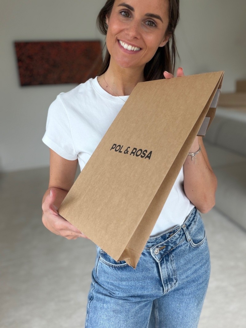 Individuell bedruckbare, reißfeste Kraftpapier-Versandtasche mit Bodenfalte und Klebestreifen – Größe S