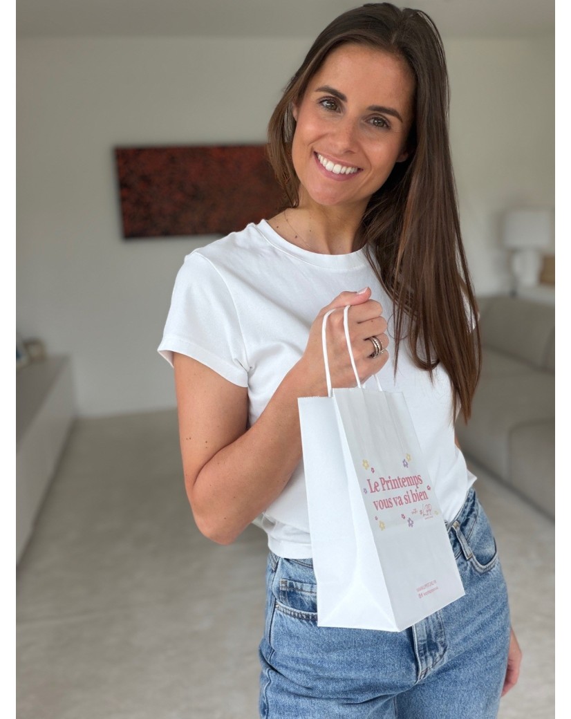 Chronopack Sac poignées torsadées blanc XS