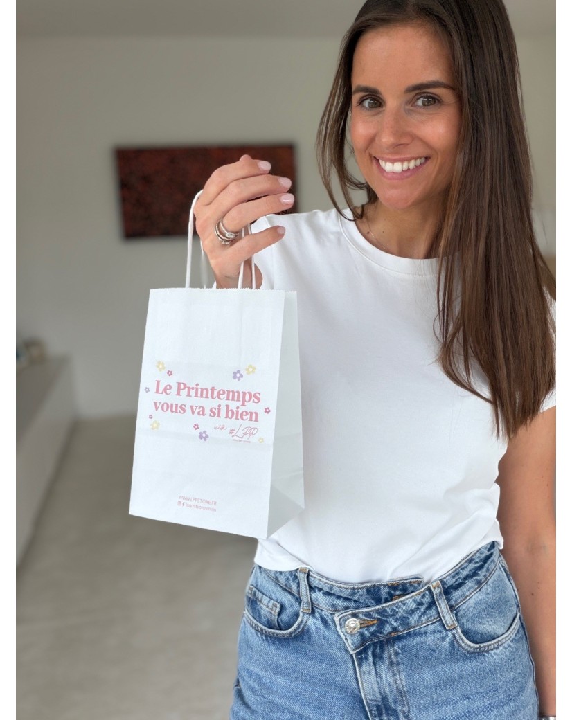 Chronopack Sac poignées torsadées blanc XS