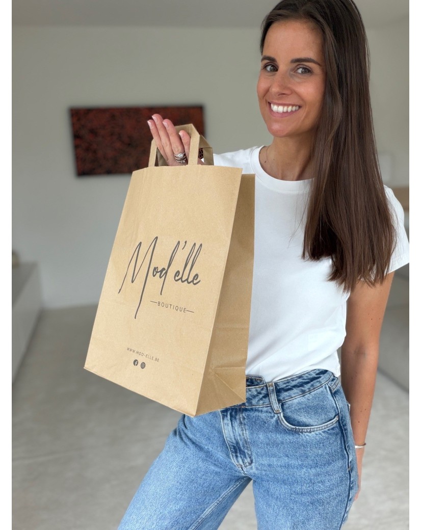 Kraft Bag L Flat Handles – Big Format, Big Branding Potential