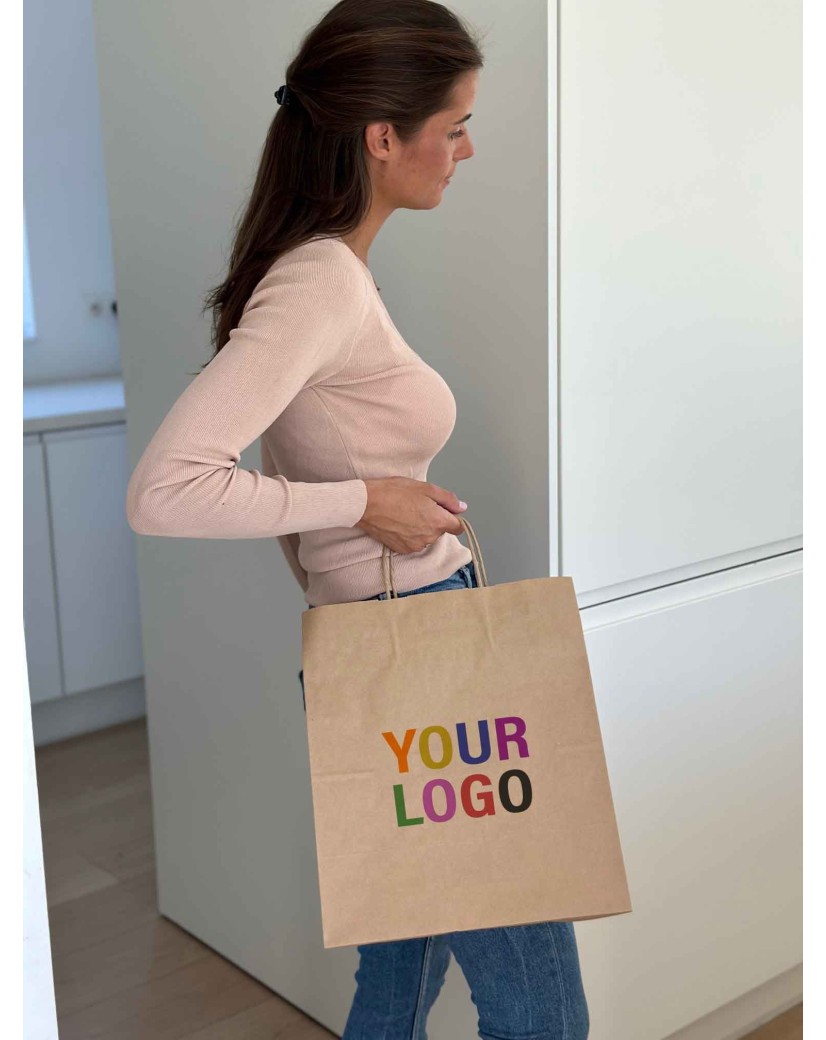 Bolsa Kraft M Cuadrada – Un Formato Amplio Para Tu Imagen