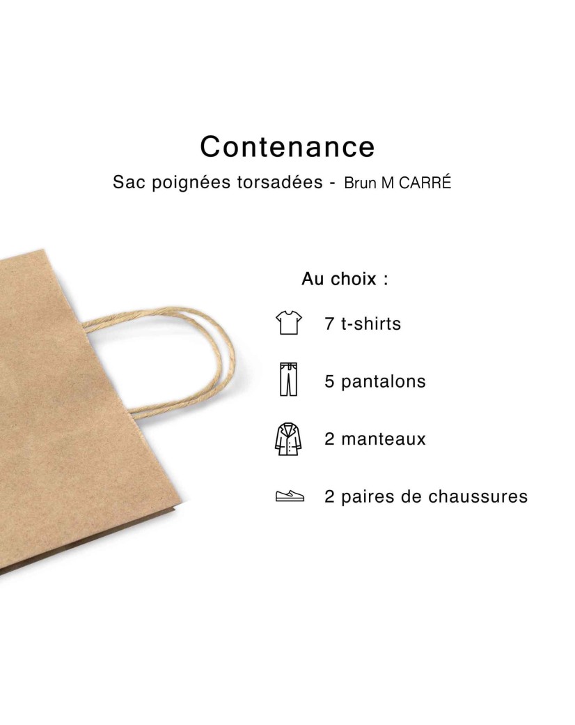 Sac kraft M Carré – Un Format Généreux Pour Votre Image