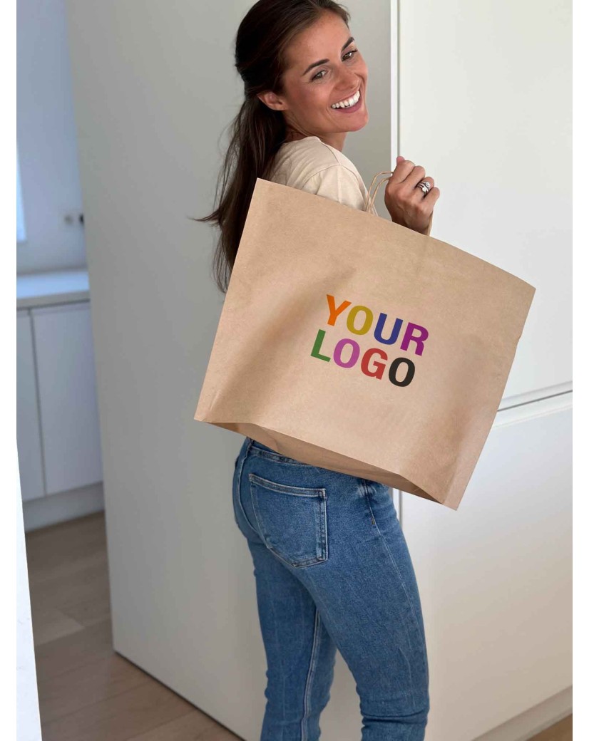 BOOT PAPIEREN TAS - KRAFT L (60X16X45CM)